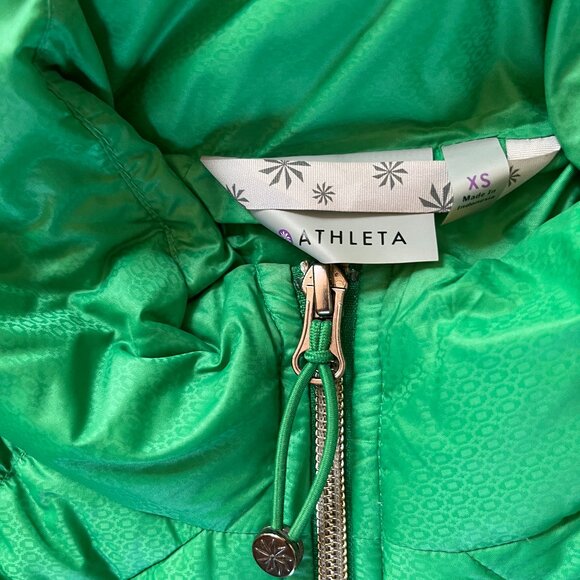 Athleta Women's Down Vest Green XS - Picture 3 of 3
